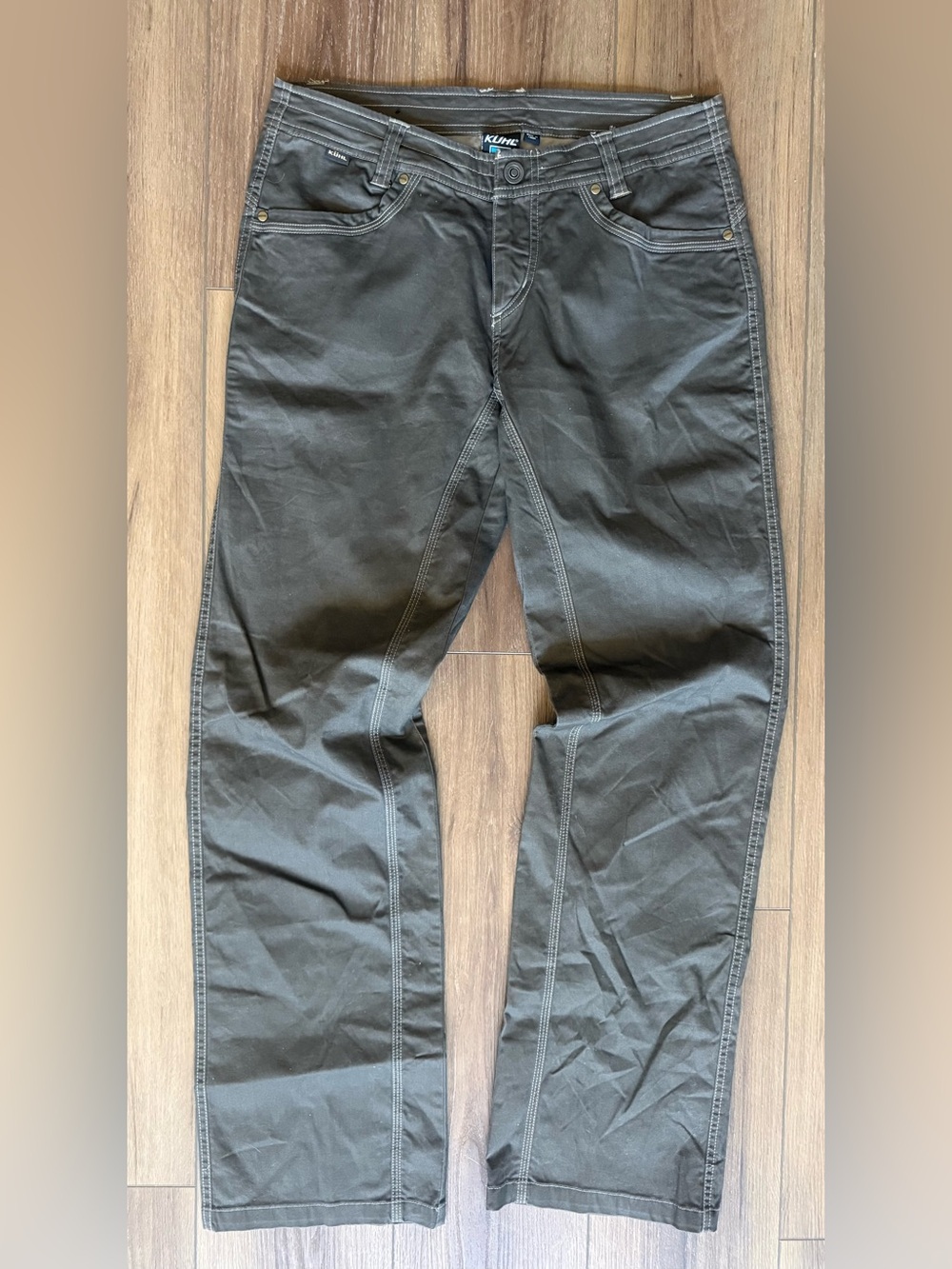 Kuhl Women’s Pants size 10 Cargo Brown Cotton Spandex Patina Dyed Outdoors 32x32
